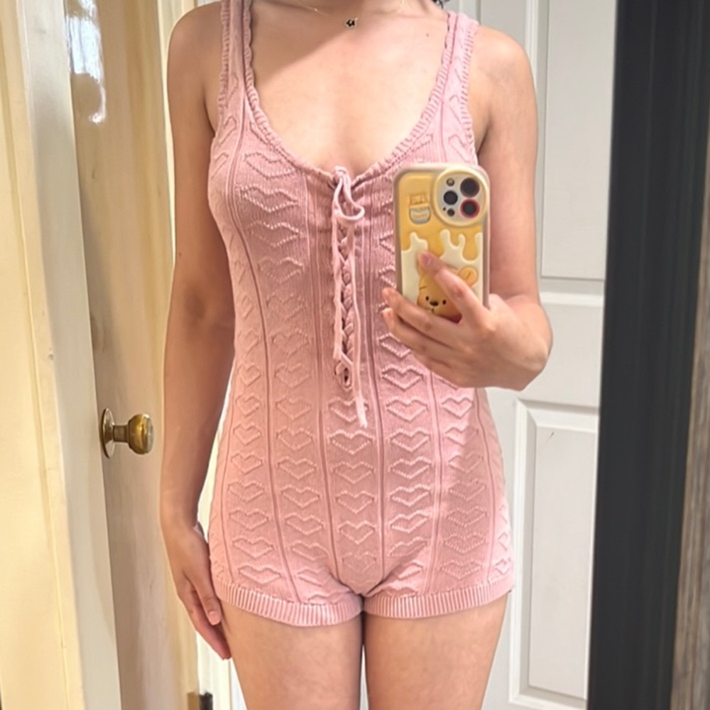 Forever 21 Pink Pajama Romper Intimates
